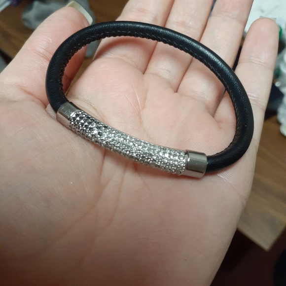 fossil leather glitz ombre bracelet  NWOT - Picture 5 of 7